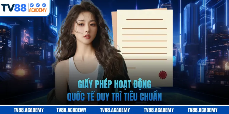 Giấy phép hoạt động quốc tế duy trì tiêu chuẩn