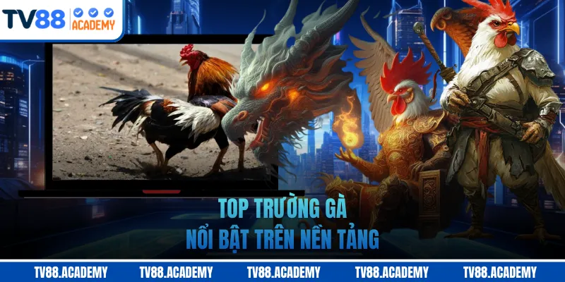 Top trường gà nổi bật trên nền tảng